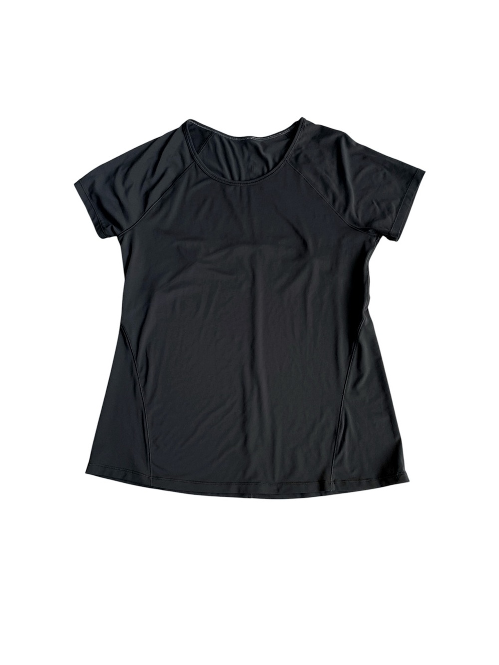 NBW All In Motion Womens Short Sleeve Moisture Wicking Run T-Shirt Black Large